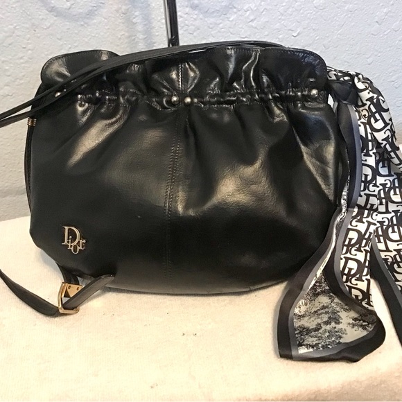 Christian Dior Leather Crossbody Bag/ Gold Chain - Picture 9 of 16